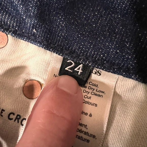 Aritzia The Casting Edition High Rise Cropped Jeans Size 24 - Picture 14 of 17